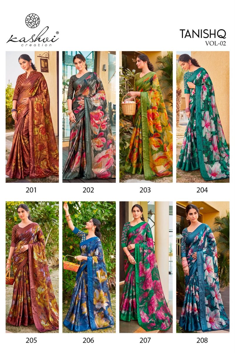 Tanishq Vol 2 By Kashvi Siya Silk Digital Printed Saree 